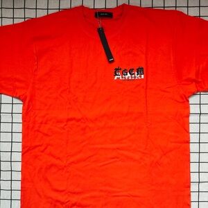 AMIRI Bright Orange Short Sleeve Logo Tee